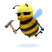The bees have to work hard to repair
the damage done by hive inspections The bees have to work hard to repair the damage done by hive inspections